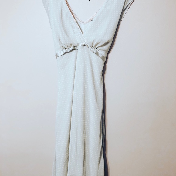 Kohls Mint Polka Dot sheath Summer Dress, Medium - Picture 2 of 5